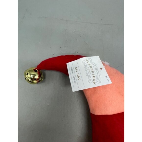 Christmas wonder shop elf hat striped pink red bell palm palms ages 16+ os READ - Picture 3 of 10